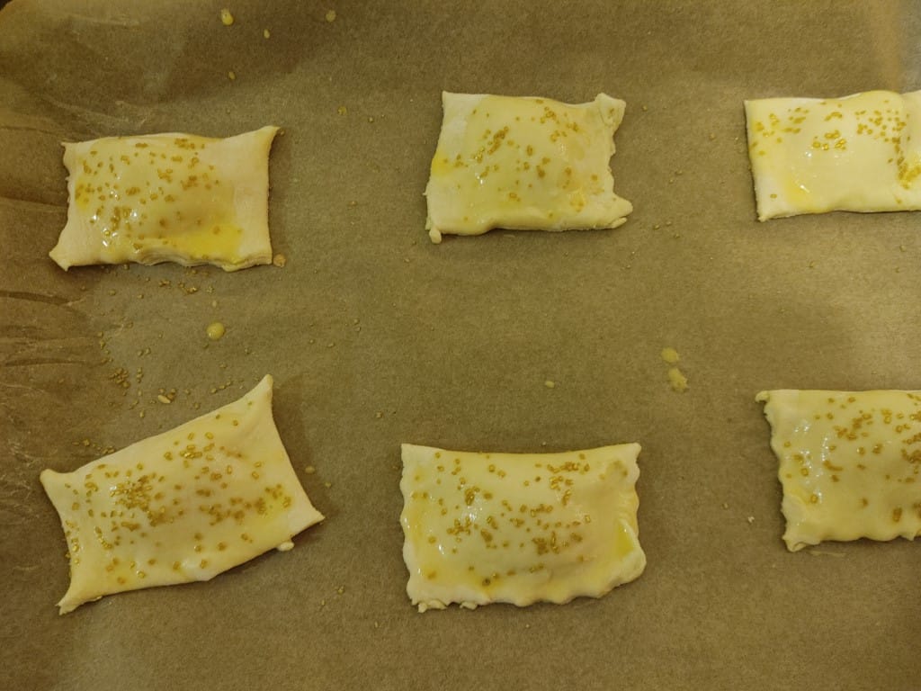 Almond Paste Filled Crescents with Puff Pastry